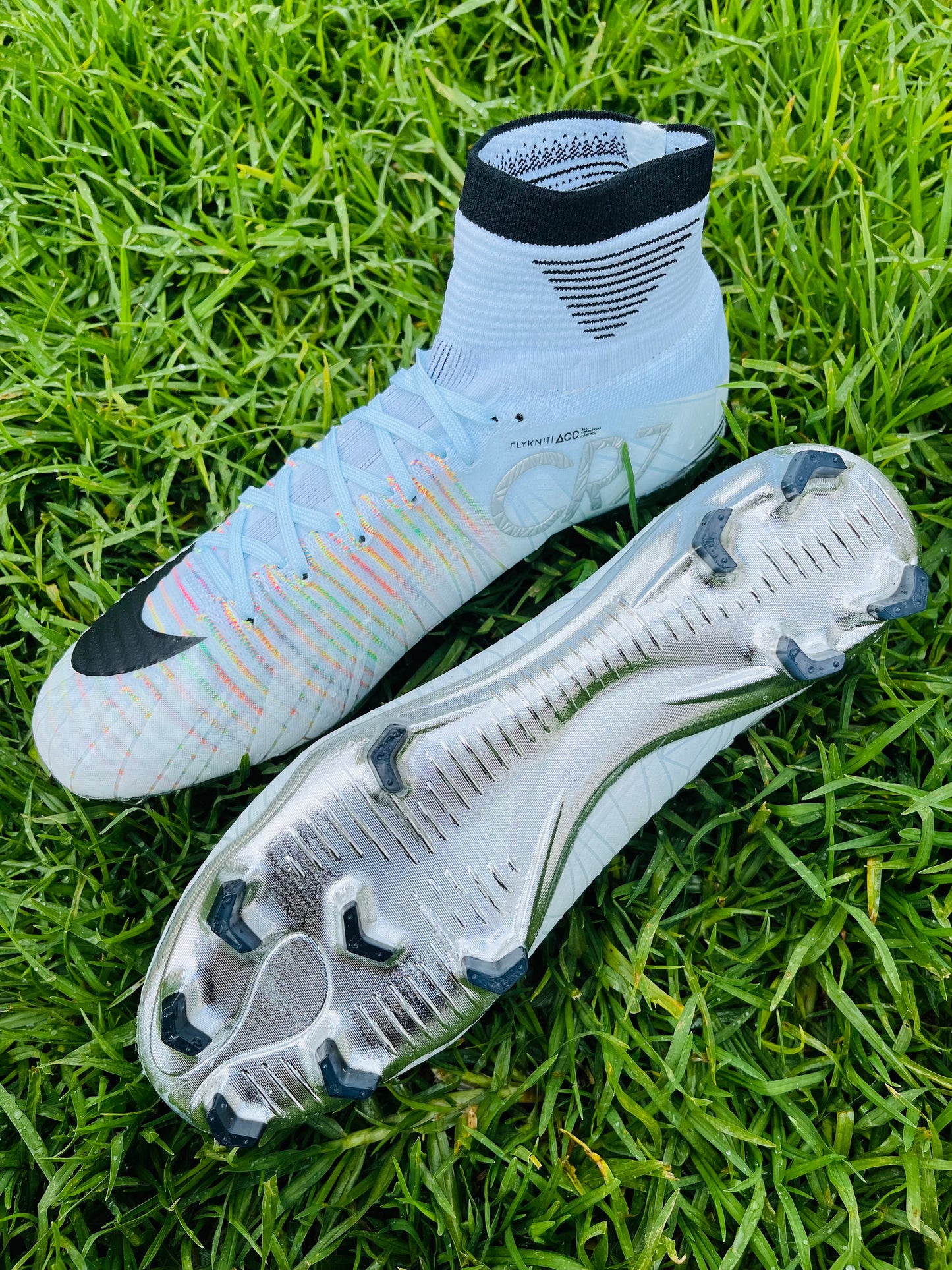 Mercurial Superfly V DF CR7 FG azul Tint