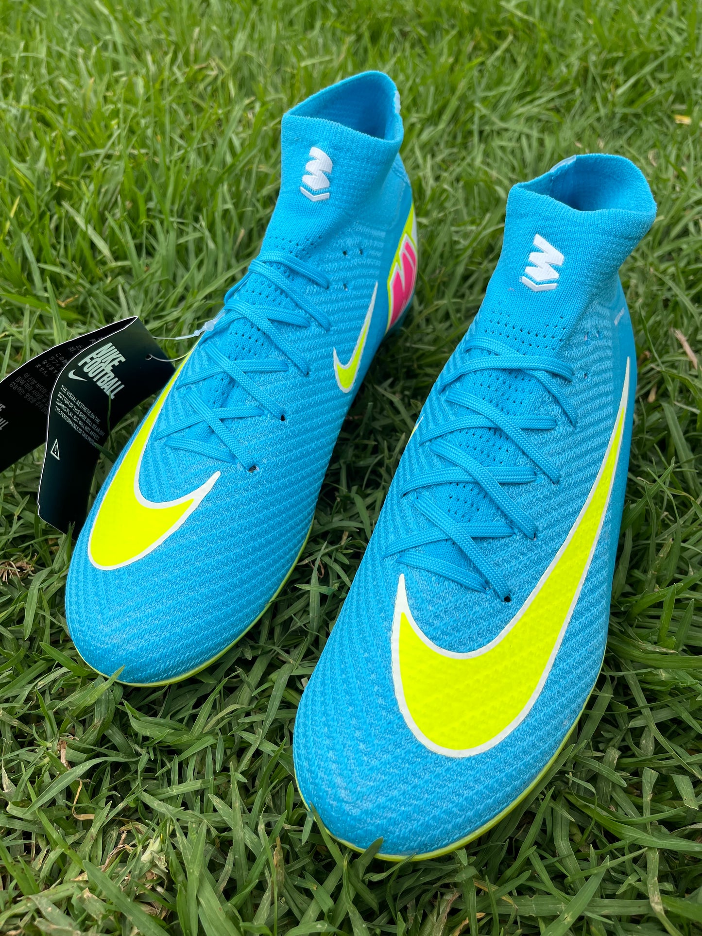 Nike Air Zoom Mercurial Superfly 10 Elite FG Azul Claro E Amarela