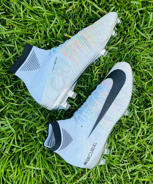 Mercurial Superfly V DF CR7 FG azul Tint