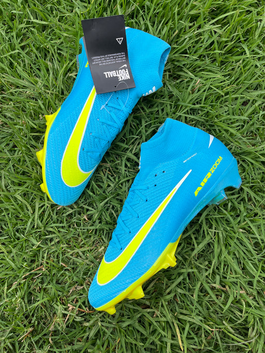 Nike Air Zoom Mercurial Superfly 10 Elite FG Azul Claro E Amarela
